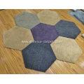 Shaggy rug carpet tile with TPE backing